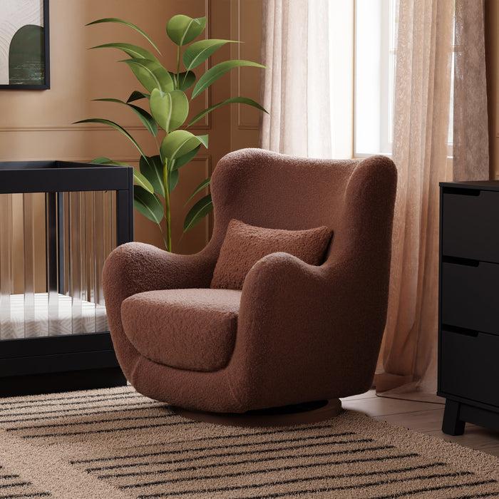 Black Friday Deal! Babyletto Solstice Swivel Glider in Teddy Loop
