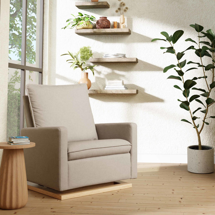 Black Friday Deal! Babyletto Cali Pillowback Chair and a Half Glider in Eco-Performance Fabric | Water Repellent & Stain Resistant