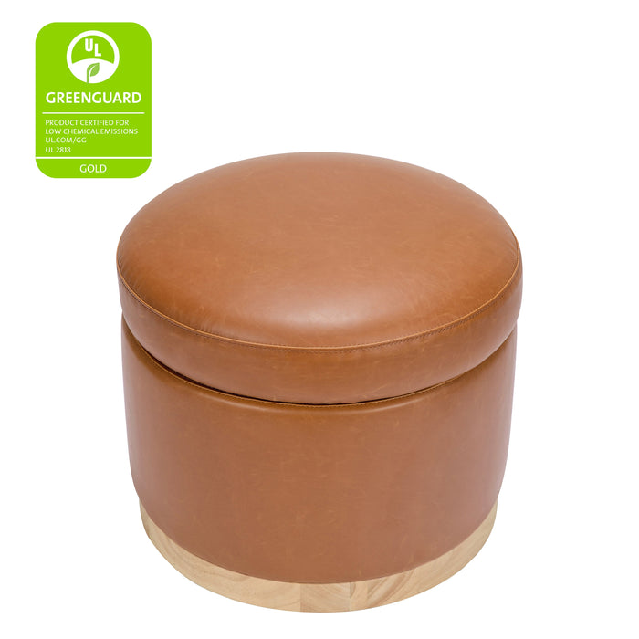 Black Friday Deal! Babyletto Naka Storage Ottoman in Vegan Leather