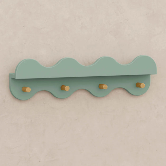 Babyletto Lido Wave Bookshelf with Hooks