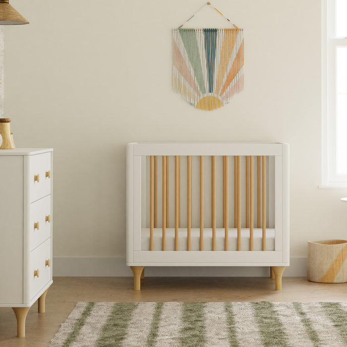 mini crib with dresser Carter's by daVinci Colby 4-in-1 Convertible Mini Crib with Trundle Drawer