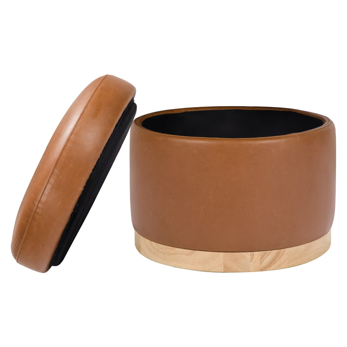 Black Friday Deal! Babyletto Naka Storage Ottoman in Vegan Leather