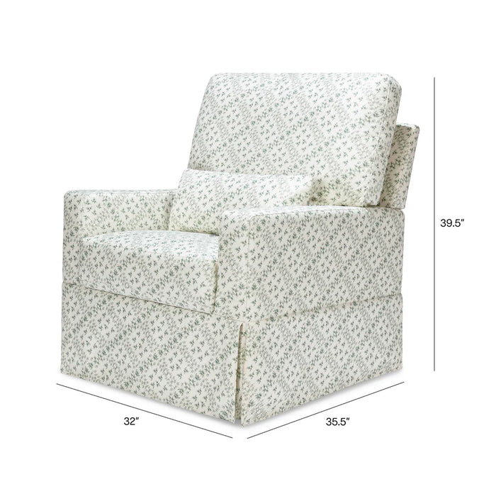 Crawford Pillowback Comfort Swivel Glider