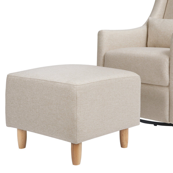 Black Friday Deal! Babyletto Toco Swivel Glider and Ottoman in Eco-Performance Fabric | Water Repellent & Stain Resistant