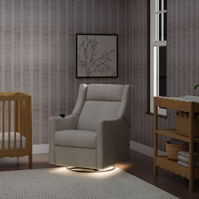 Black Friday Deal! Babyletto Kiwi Deluxe Power Recliner & Swivel Glider with Heat and Massage