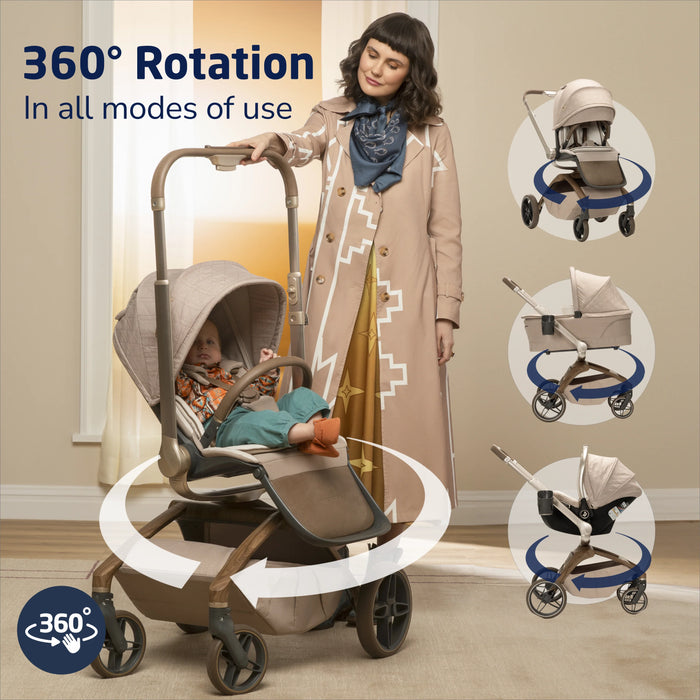 Maxi-Cosi Tana 360° Rotating Modular Stroller with Carriage Accessory