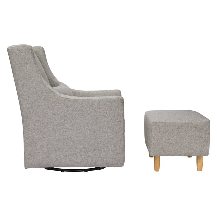 Black Friday Deal! Babyletto Toco Swivel Glider and Ottoman in Eco-Performance Fabric | Water Repellent & Stain Resistant