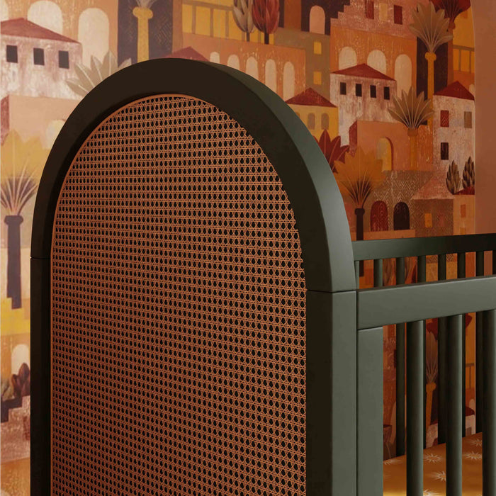 Black Friday Deal! Babyletto Bondi Cane 3-in-1 Convertible Crib with Toddler Bed Conversion Kit