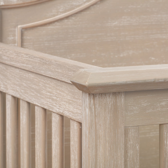 Black Friday Deal! Monogram Beckett Rustic 4-in-1 Convertible Curve Top Crib