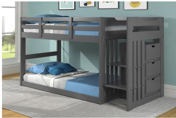 Clearance Canal House Low Stair Bunk Bed with Storage Drawers