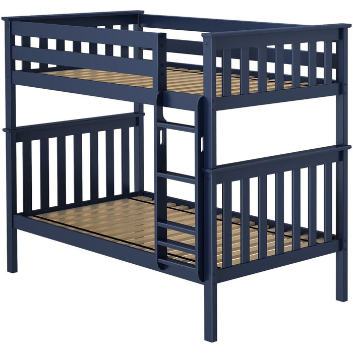 M3 Twin over Twin Slat Bunk with Straight Ladder + Slat Rolls 400 lbs rating on each bed