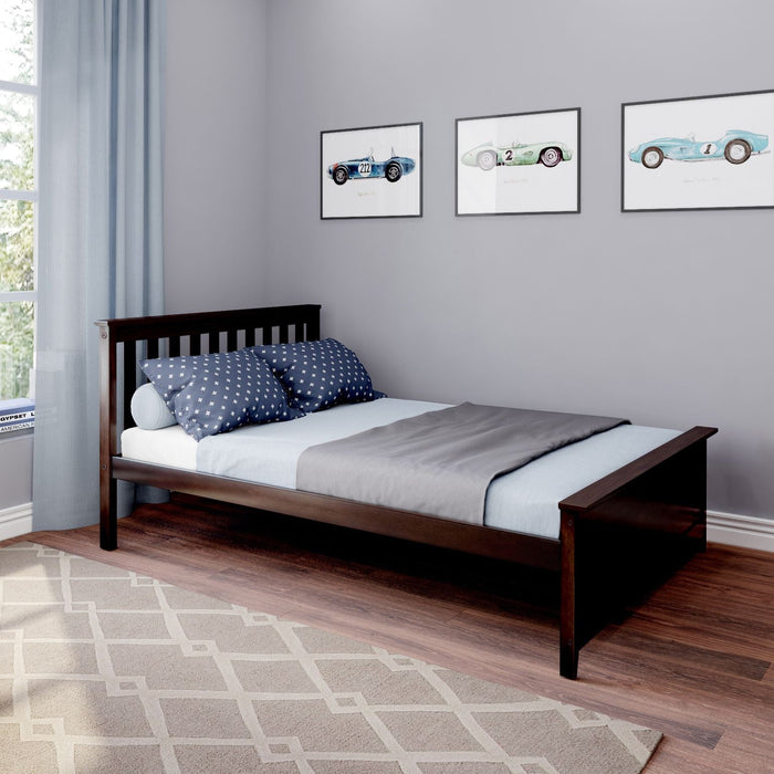 M3 Full Bed with Slat Headboard & Foot Panel + Slat Roll 400lbs rating