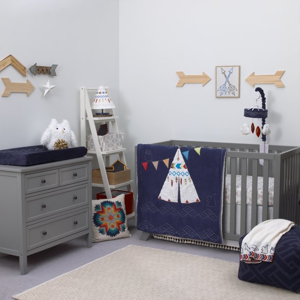 Nojo Teepee Piece Crib Bedding Set — Molly Monkey