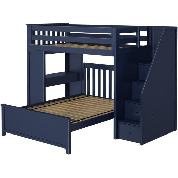 Jackpot Deluxe Staircase Loft Bed Desk + Full Bed