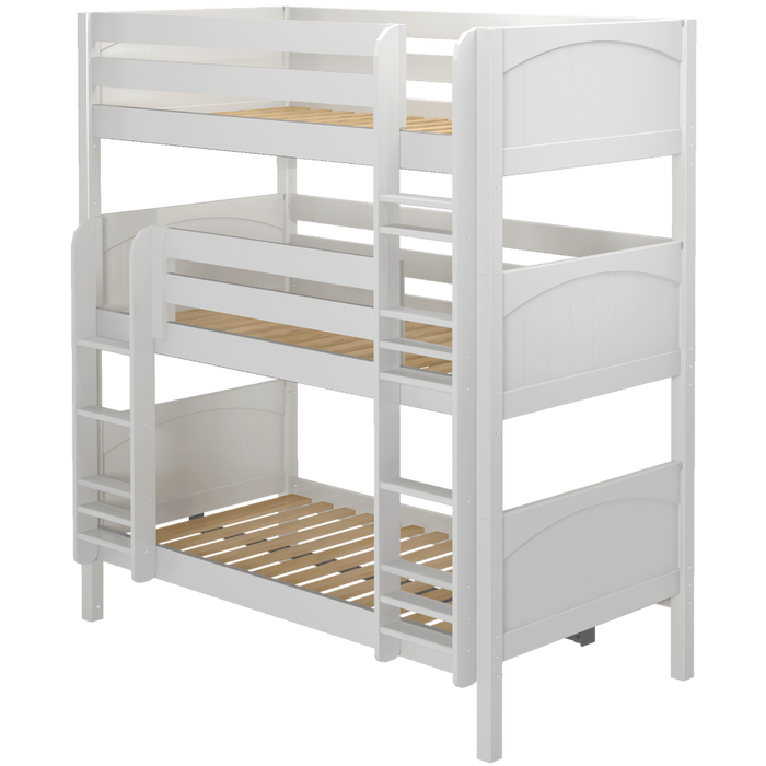Maxtrix Twin Triple Bunk Bed with Ladder (800 Lbs. Rating)