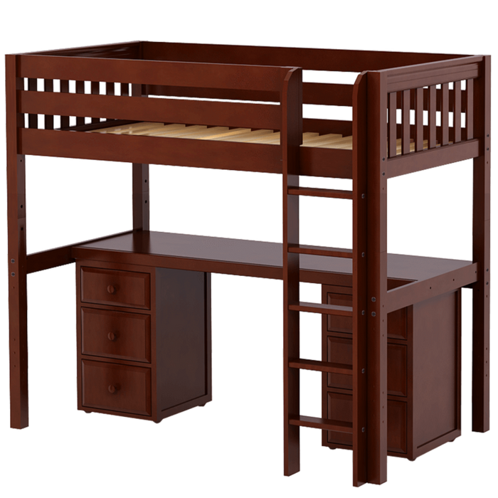 Twin xl loft discount bed with desk