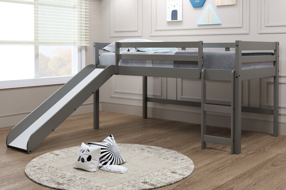 Canal House Twin Loft Bed with Slide