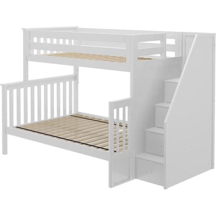 Jackpot Deluxe Twin over Full Staircase Bunk-Holds 400 LBS on each bed...Parent Friendly