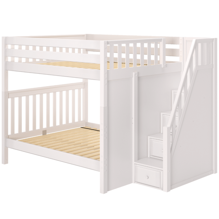 Maxtrix Queen High Bunk Bed with Stairs (800 Lbs. Rating)