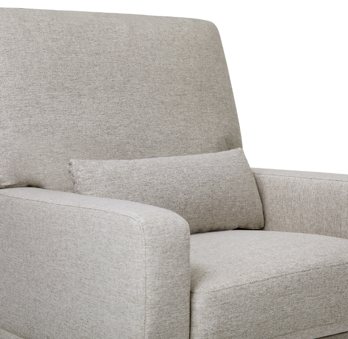 Crawford Pillowback Comfort Swivel Glider in Eco-Performance Fabric | Water Repellent & Stain Resistant