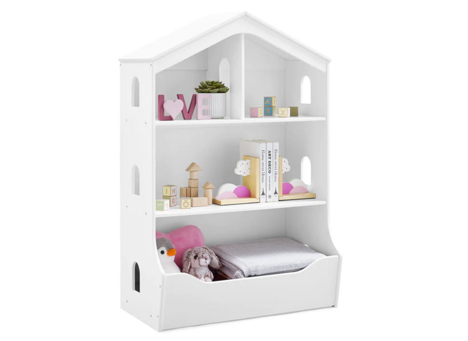 Delta Children  Playhouse Bookcase with Toy Storage