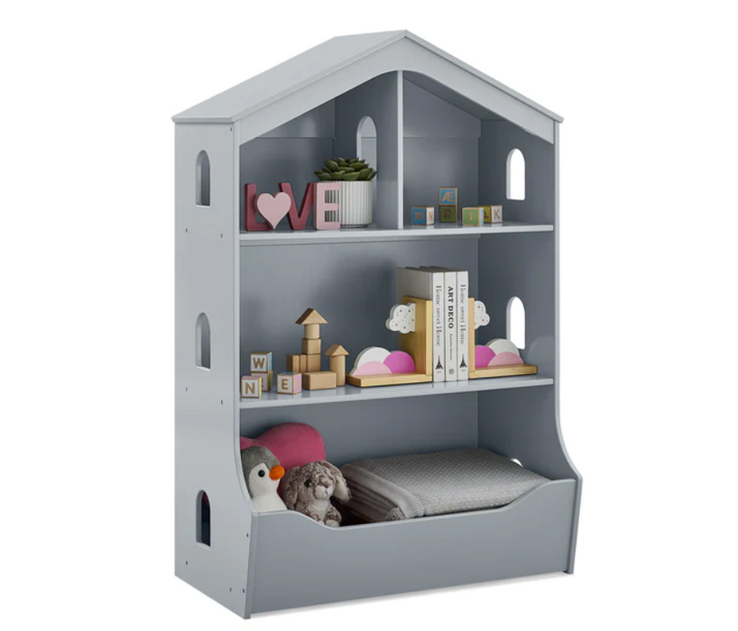 Delta Children  Playhouse Bookcase with Toy Storage