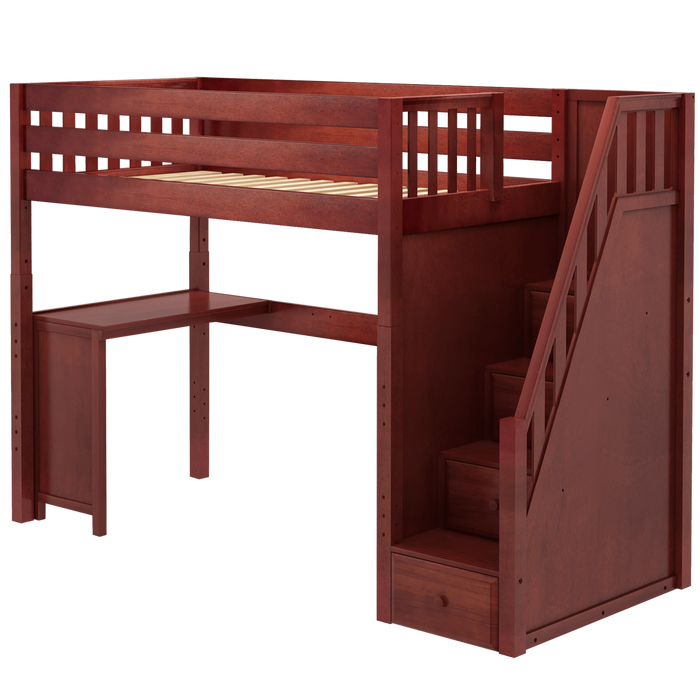 Loft Bed with Desk for Small Room & Study Environments – Maxtrix Kids