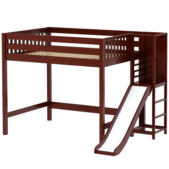 Maxtrix Full High Loft Bed with Slide Platform (800 Lbs. Rating)