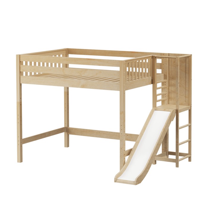Maxtrix Full High Loft Bed with Slide Platform (800 Lbs. Rating)