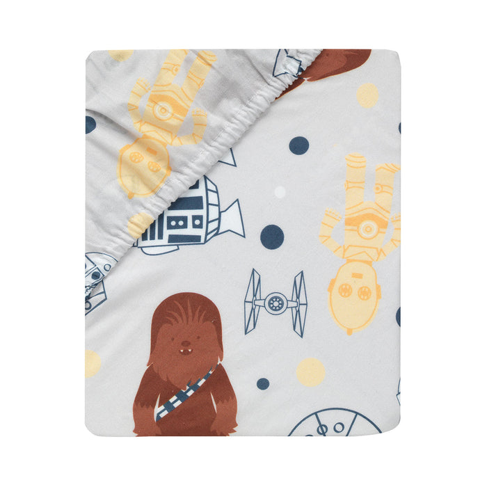Lambs & Ivy Star Wars Signature Millennium Falcon 100% Cotton Fitted Crib Sheet